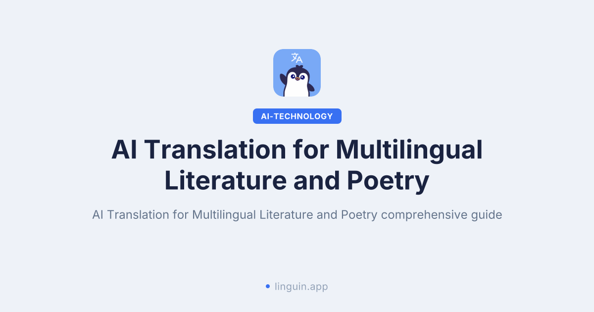 KI-Übersetzung für literarische Werke und Poesie