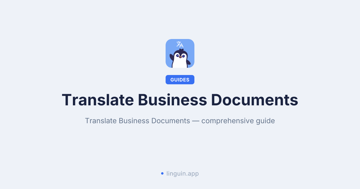 Traduisez sans effort les documents commerciaux avec Linguin
